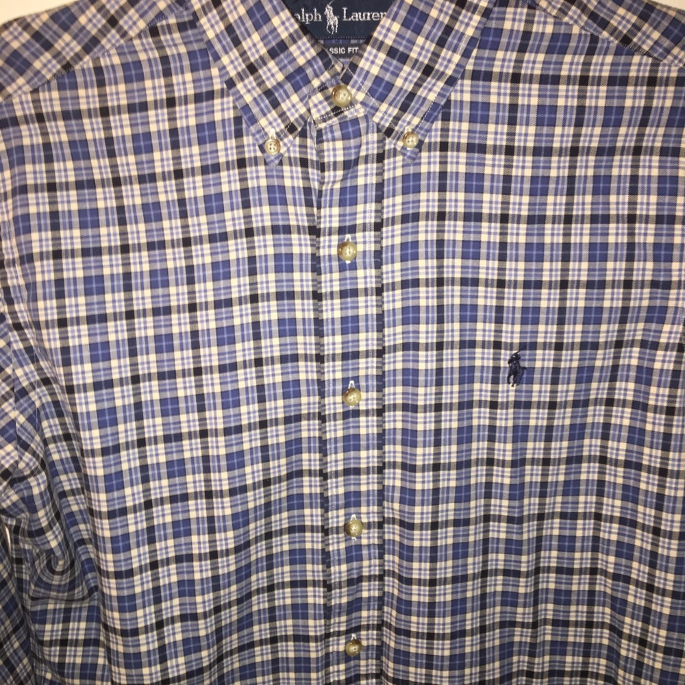 Polo Ralph Lauren casual button down shirt blue
